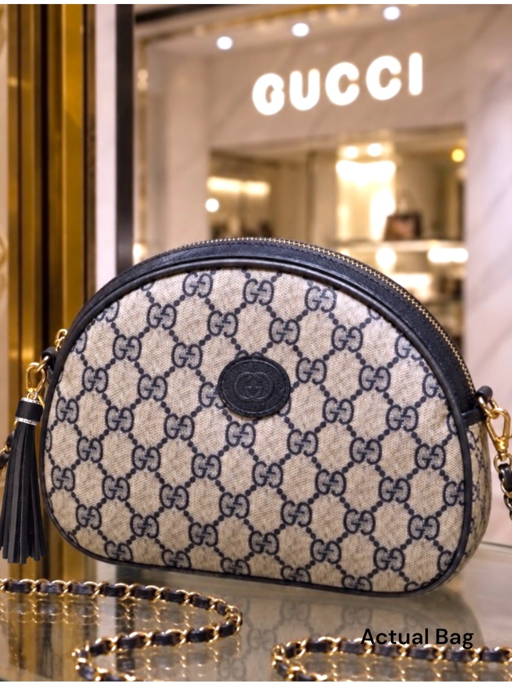 Authentic I May Be Little, But I’m Authentic Vintage Gucci | Micro GG Oval Rare